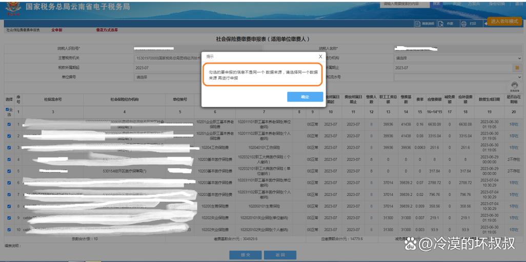 云南税务局社保缴费