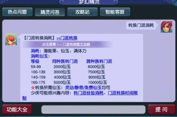 梦幻西游历史门派转回多少钱