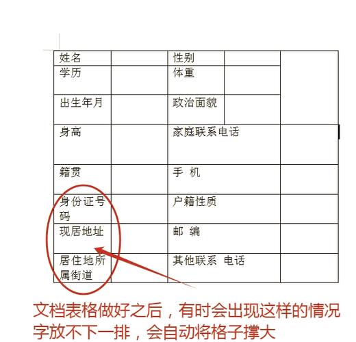 Word表格大小的更改截图