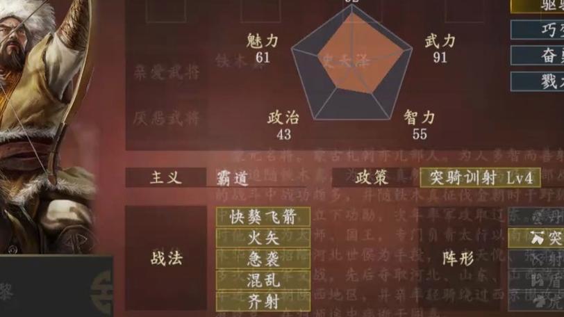 三国志14武将属性