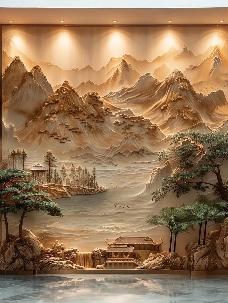 招财壁画背景墙