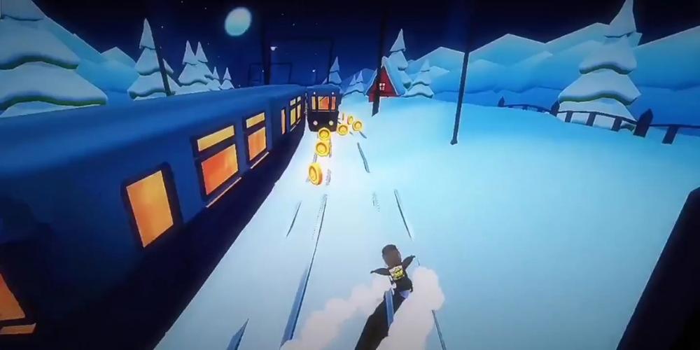 地铁跑酷圣彼得堡扫雪版