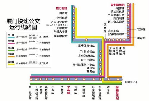 厦门brt高清路线图