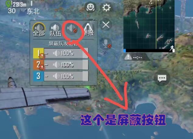 吃鸡屏蔽单个队友语音