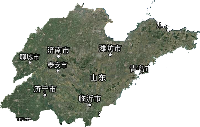 山东省卫星地图高清版大图图标