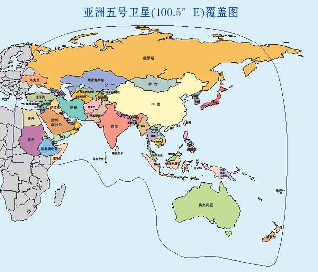 亚洲地图中文版 高清