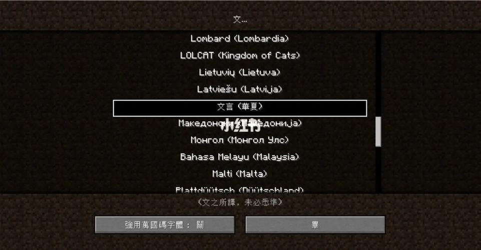 我的世界改语言截图