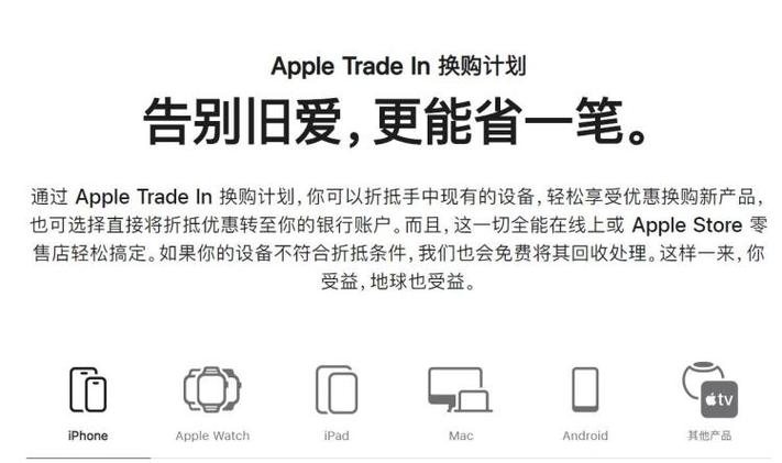 apple trade in 换购计划图标