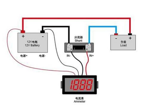电流分流器接线实物图