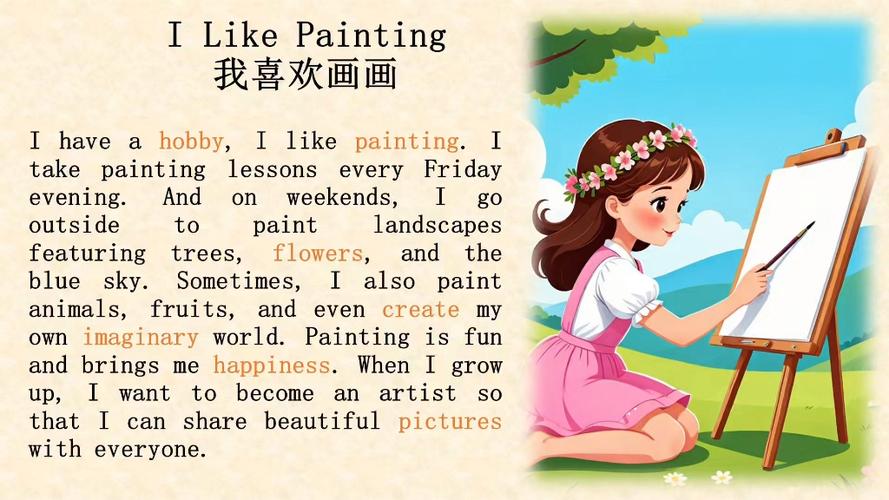 我爱画画用英语怎么说