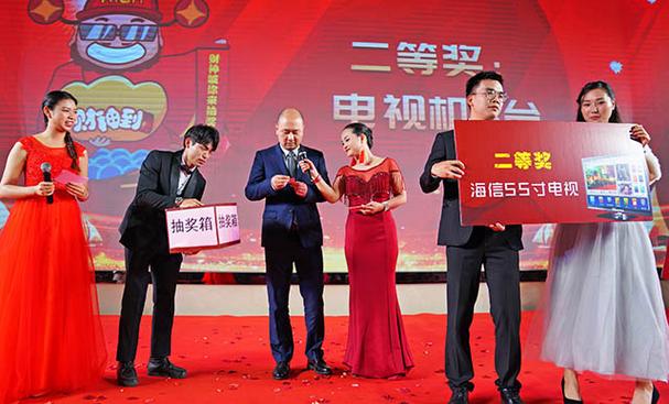 年会抽奖新员工抽到大奖截图