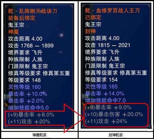 诛仙封神装备升级流程