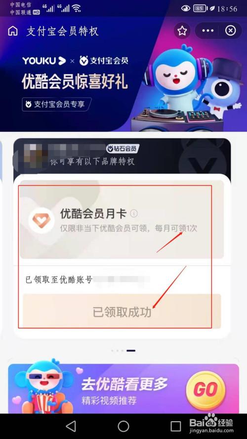 支付宝兑换优酷会员怎么激活游戏截图
