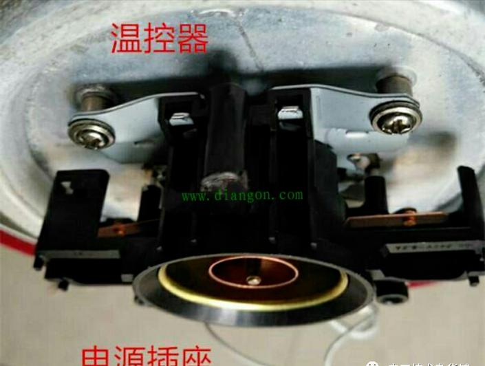 电水壶温控开关拆卸图