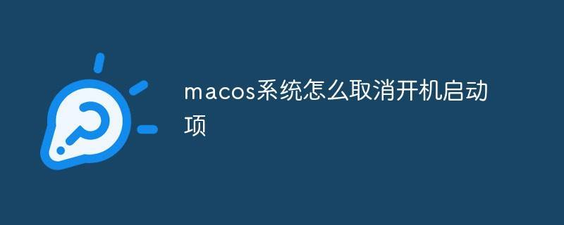 苹果电脑关闭开机启动项缩略图