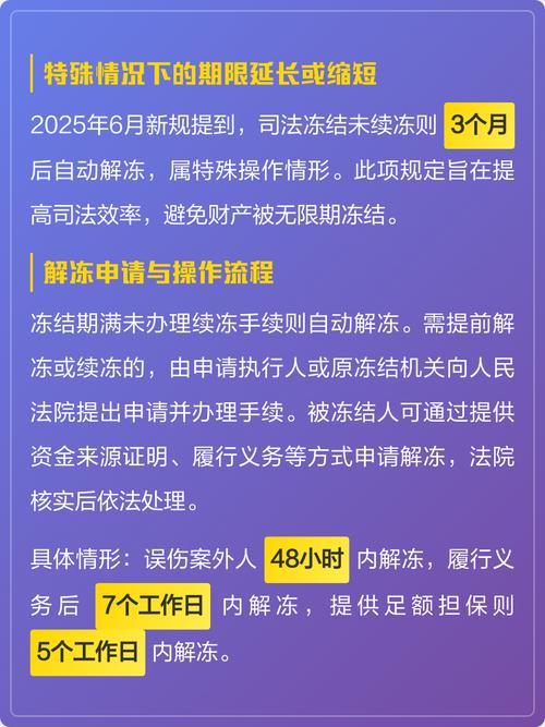 冻财字多久解冻截图