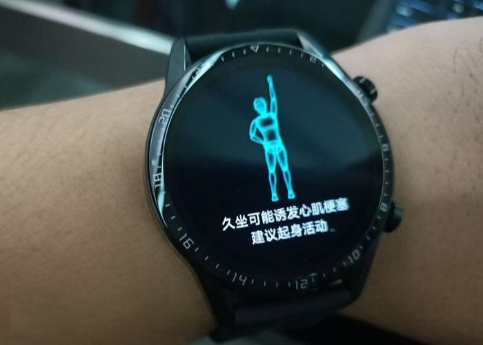 华为手表的久坐站立次数截图
