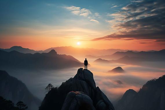 背景图一个人的背影