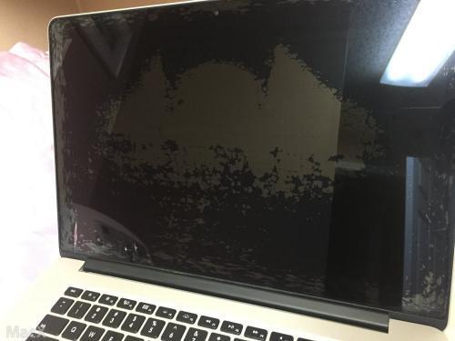 macbook 屏幕涂层脱落截图