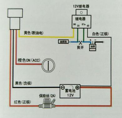 gps远程断电怎么接