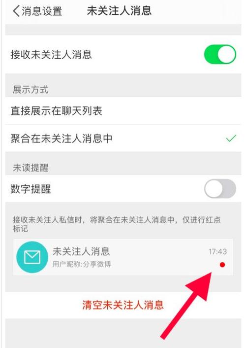 未关注人消息是什么意思