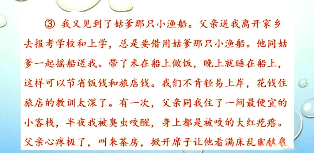 父爱之舟课文主要内容