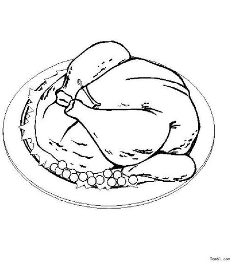 三游仙鸡一盘菜简笔画