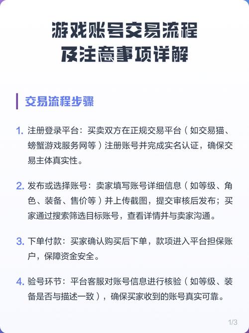 闲鱼游戏账号买卖注意事项