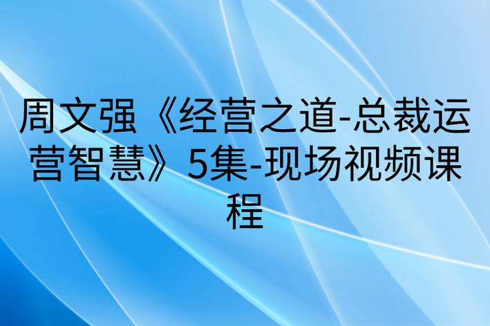 总裁运营之道中国品牌猎杀战略