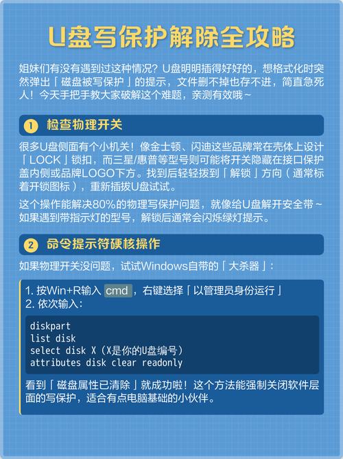 u盘写保护状态如何取消