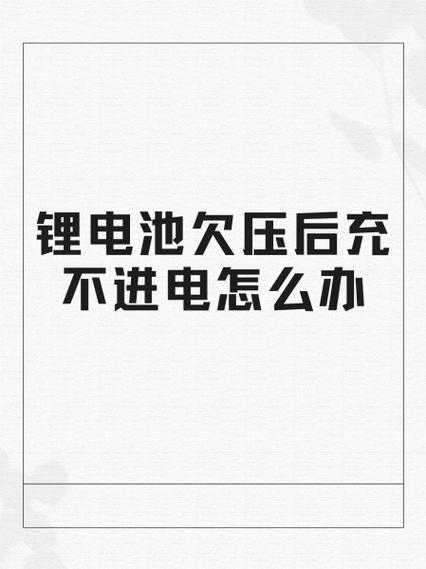 60v锂电池充不进去电怎么办