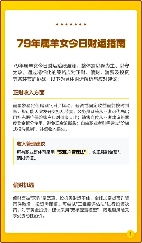79羊女今天打麻将财运