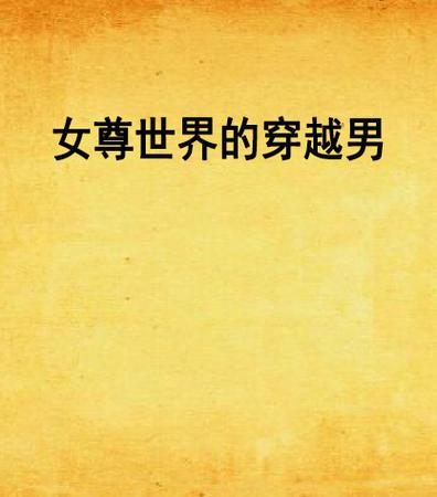 女尊穿越到男尊的小说