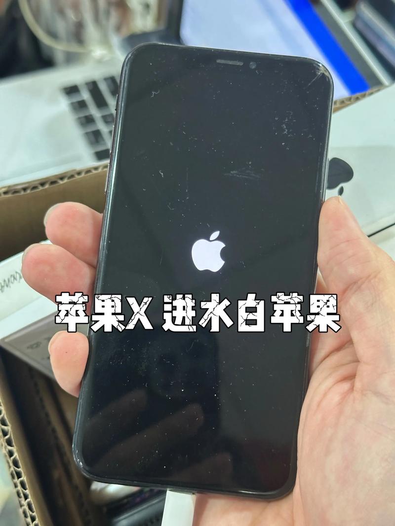 iphone进水一直闪白苹果