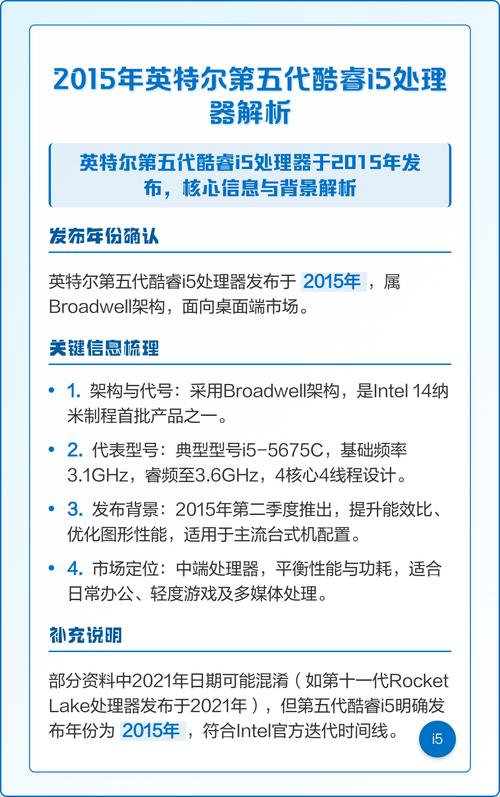 第五代i5处理器怎么样