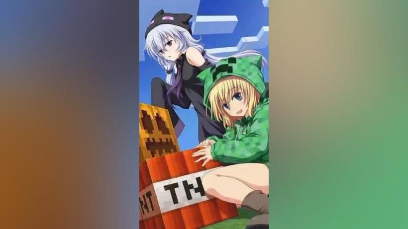 我的世界末影娘和苦力怕娘游戏截图