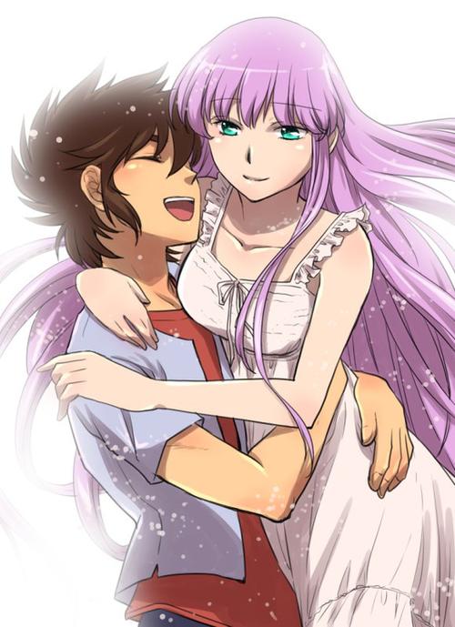 星矢和沙织漫画图标
