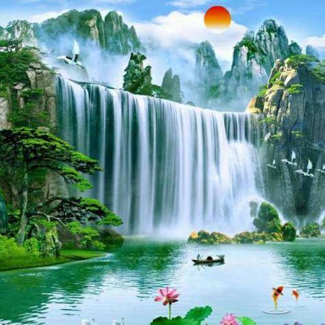 山水图头像