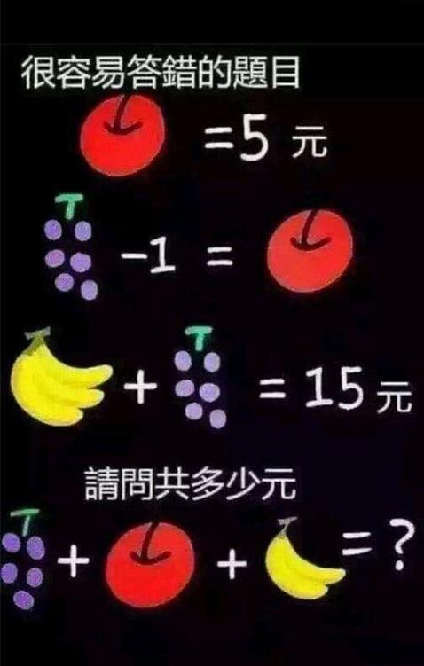 趣味小题目
