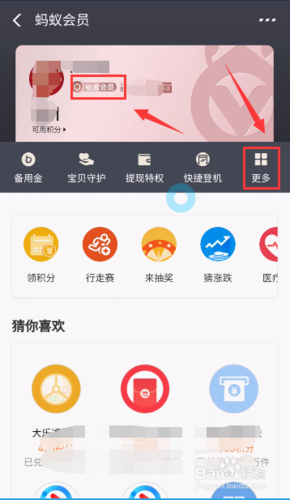 蚂蚁会员在哪截图