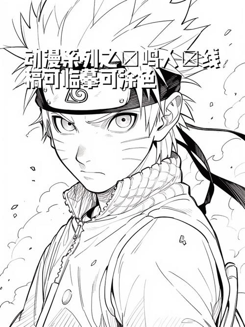 火影忍者鸣人和刚手稿