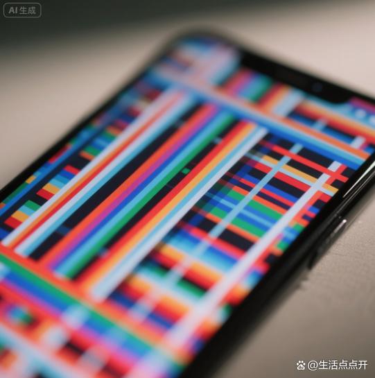 屏幕摔了出现彩色条纹怎么办