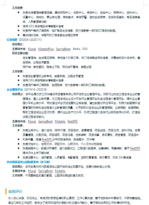 给投简历发了一个项目