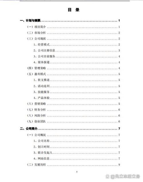 创业计划书(大学生版)