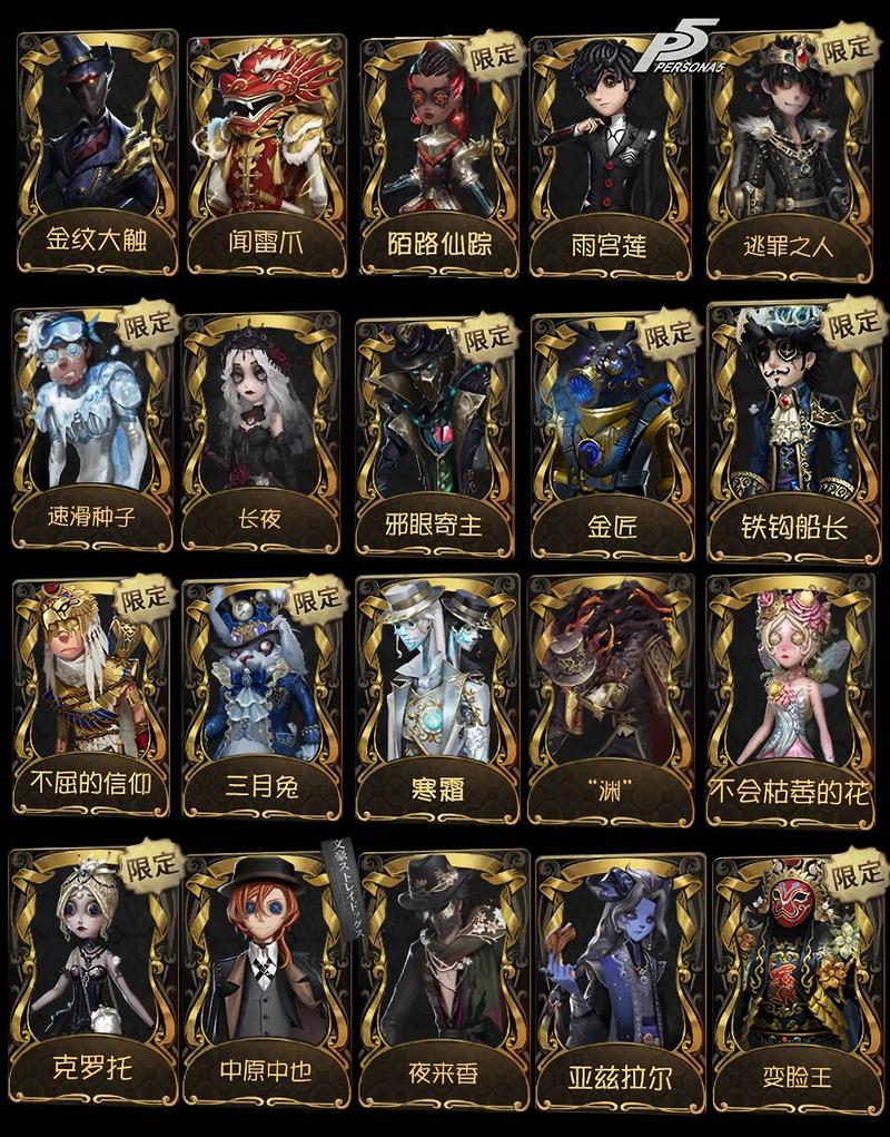 第五人格的皮肤