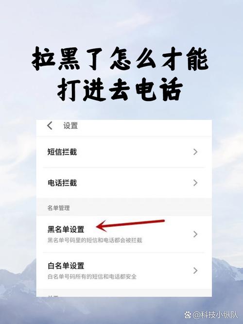 苹果设置里没有电话选项拉黑了打过