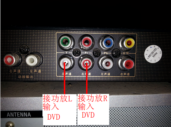 DVD怎么接功放