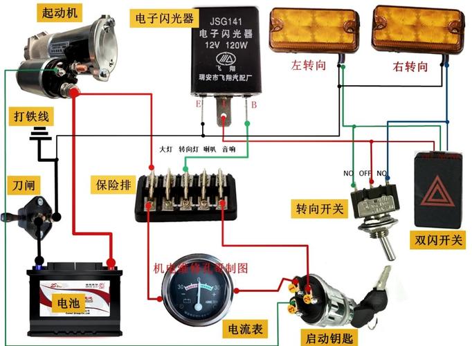 绿源电动车的闪光器为什么没用负接截图
