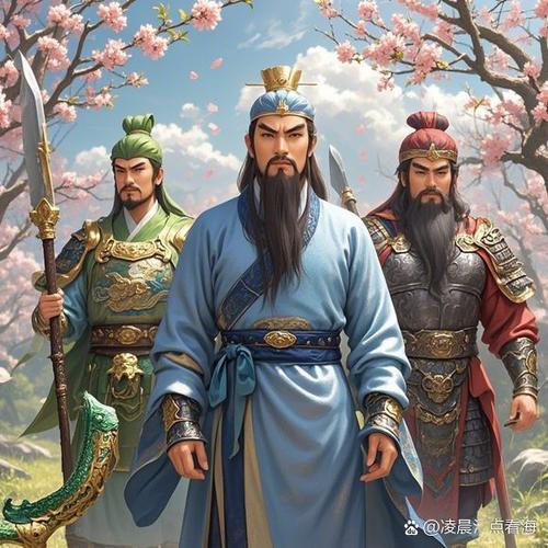 刘备关羽张飞磕头的游戏图标