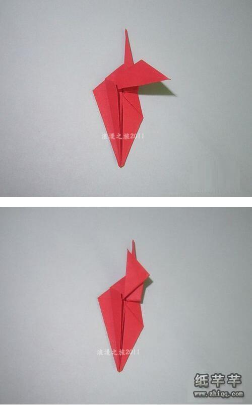 小学生折一只龙王